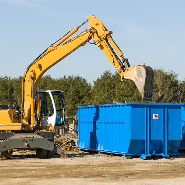 what happens if the residential dumpster is damaged or stolen during rental in Grand View WI